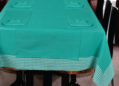 

Elan Blue Organic Cotton Table Linen Set(Pack of 14)