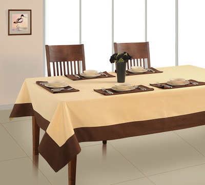 Soumya Furnishings Beige Organic Cotton Table Linen Set(Pack of 7)