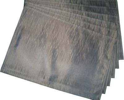 

Ritwik Grey Rexin Table Linen Set(Pack of 6)