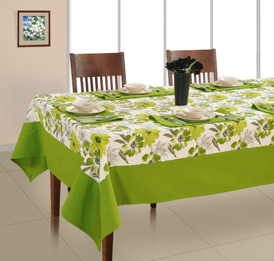

Soumya Furnishings Green Organic Cotton Table Linen Set(Pack of 7)