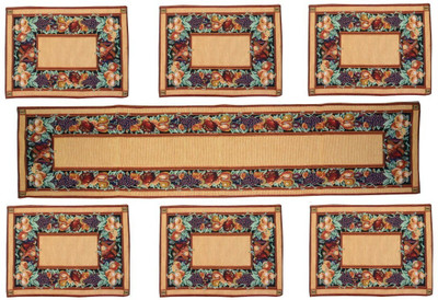 

Loomkart Multicolor Table Linen Set(Pack of 7)