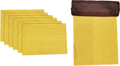 42% OFF on meSleep Gold, Brown Silk Table Linen Set(Pack of 8) 42% OFF on meSleep Gold, Brown Silk Table Linen Set(Pack of 8)