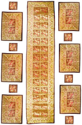 

Baba Handicraft Maroon Table Linen Set(Pack of 12)