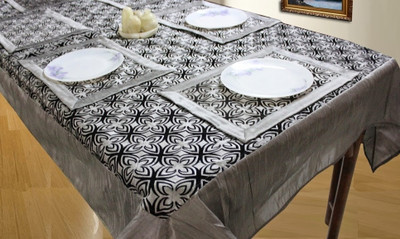 16% OFF on Dekor World Silver, Black Polyester Table Linen Set(Pack of 5) 16% OFF on Dekor World Silver, Black Polyester Table Linen Set(Pack of 5)