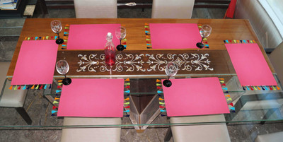 

Lushomes Multicolor Table Linen Set(Pack of 6)