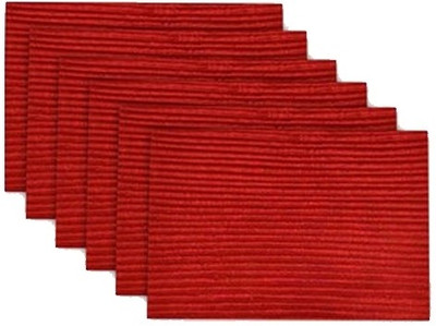 56% OFF on meSleep Red Silk Table Linen Set(Pack of 6) 56% OFF on meSleep Red Silk Table Linen Set(Pack of 6)