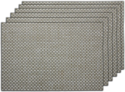 

Winner Rectangular Pack of 1 Table Placemat(Grey, PVC)