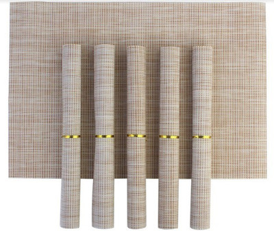 

Jay Jay Rectangular Pack of 6 Table Placemat(Beige, PVC)