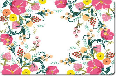 

Nourish Rectangular Pack of 6 Table Placemat(Multicolor, PVC)