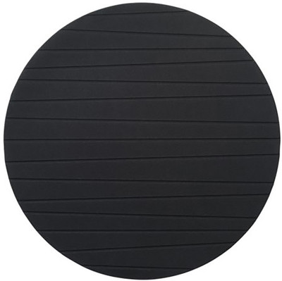 

Paperi Round Pack of 4 Table Placemat(Black, Plastic)