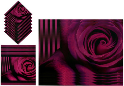 

The Trendy Rectangular Pack of 15 Table Placemat(Multicolor, PVC)