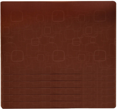 

The Trendy Rectangular Pack of 6 Table Placemat(Brown, PVC)