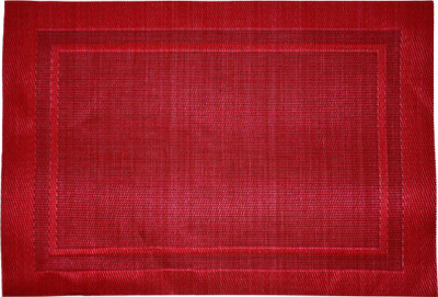 

Koncepts Rectangular Pack of 6 Table Placemat(Maroon, Polyester)
