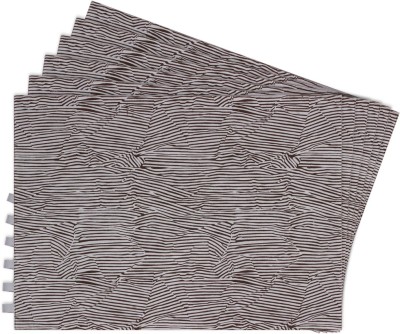 

Zubix Rectangular Pack of 6 Table Placemat(Brown, Cotton)