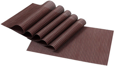 

Jay Jay Rectangular Pack of 6 Table Placemat(Red, Black, PVC), Black;red