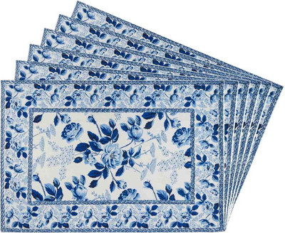 

Zubix Rectangular Pack of 6 Table Placemat(Multicolor, Cotton)