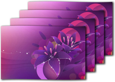 meSleep Rectangular Pack of 4 Table Placemat(Multicolor, PVC) meSleep Rectangular Pack of 4 Table Placemat(Multicolor, PVC)