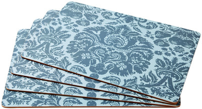 

Foyer Rectangular Pack of 4 Table Placemat(Blue, MDF)