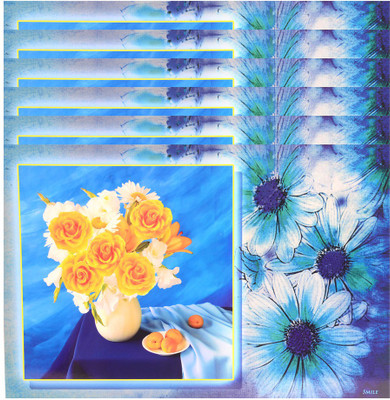

The Trendy Rectangular Pack of 6 Table Placemat(Multicolor, PVC)