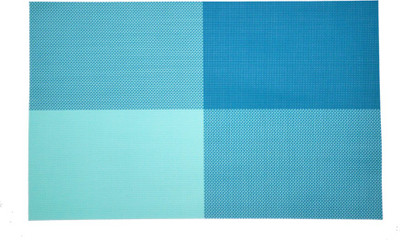 

Koncepts Rectangular Pack of 6 Table Placemat(Blue, Polyester)