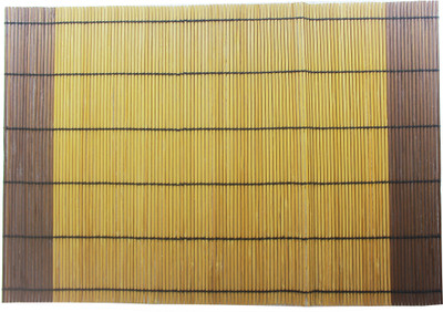 JB Collection Rectangular Pack of 6 Table Placemat(Natural Bamboo)