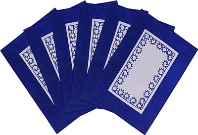 

Saral Home Rectangular Pack of 6 Table Placemat(Dark Blue, Cotton)