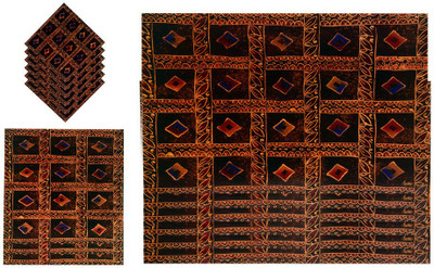 

The Trendy Rectangular Pack of 15 Table Placemat(Multicolor, PVC)