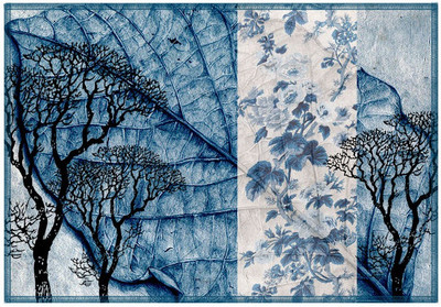 

Leaf Designs Rectangular Pack of 6 Table Placemat(Multicolor, Cotton)