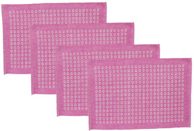 

Elan Rectangular Pack of 4 Table Placemat(Multicolor, Cotton)