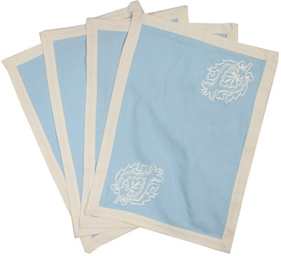60% OFF on Milano Home Rectangular Pack of 4 Table Placemat(Blue, Cotton) 60% OFF on Milano Home Rectangular Pack of 4 Table Placemat(Blue, Cotton)