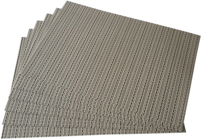 

Decorika Rectangular Pack of 6 Table Placemat(Beige, Polyester, PVC)