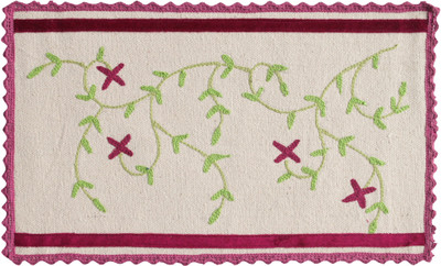 

Saral Home Rectangular Pack of 6 Table Placemat(Pink, Cotton)