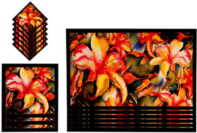 

The Trendy Rectangular Pack of 15 Table Placemat(Multicolor, PVC)