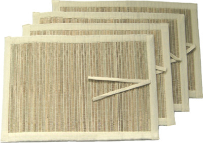 

Rhapsody Decor Rectangular Pack of 4 Table Placemat(Beige)