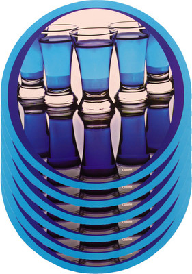

The Trendy Round Pack of 6 Table Placemat(Multicolor, PVC)