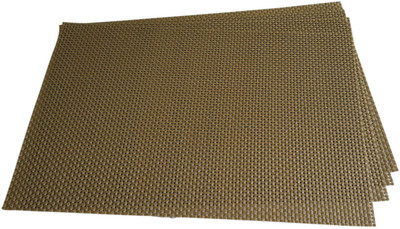 

Decorika Rectangular Pack of 4 Table Placemat(Gold, Polyester)