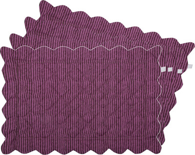 

Zubix Rectangular Pack of 4 Table Placemat(Purple, Cotton)