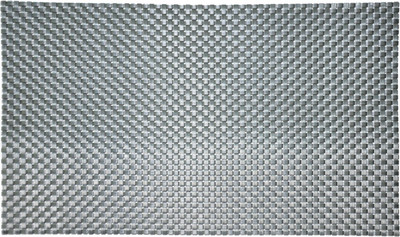 

Koncepts Rectangular Pack of 6 Table Placemat(Silver, Polyester)
