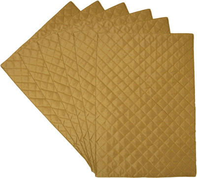 

Home Shine Rectangular Pack of 6 Table Placemat(Beige, Polyester)