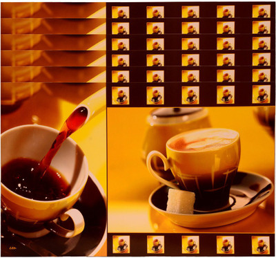 

The Trendy Rectangular Pack of 6 Table Placemat(Multicolor, PVC)