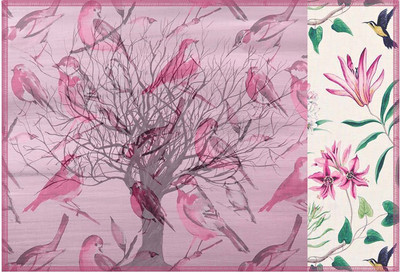 

Leaf Designs Rectangular Pack of 6 Table Placemat(Multicolor, Cotton)