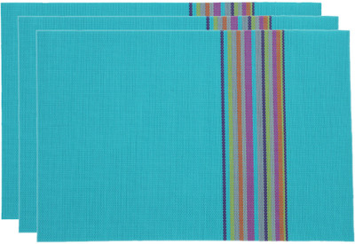 

Chrome Rectangular Pack of 6 Table Placemat(PP (Polypropylene))