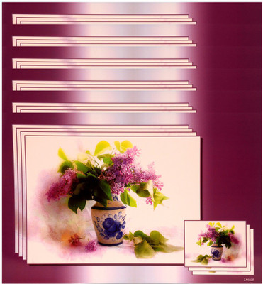 

The Trendy Rectangular Pack of 6 Table Placemat(Multicolor, PVC)