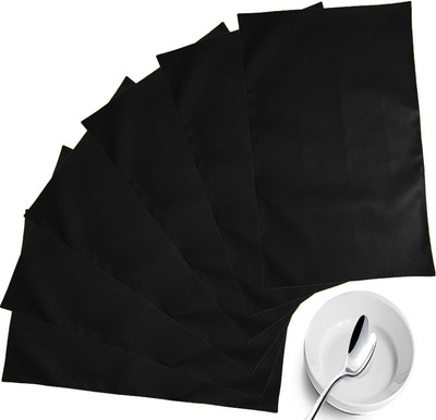 26% OFF on ZIKRAK EXIM Rectangular Pack of 6 Table Placemat(Black, Leather)
