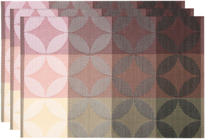 

Chrome Rectangular Pack of 6 Table Placemat(Multicolor, PP (Polypropylene))