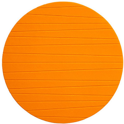 

Paperi Round Pack of 4 Table Placemat(Orange, Plastic)