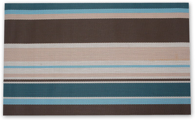 

Chrome Rectangular Pack of 6 Table Placemat(PP (Polypropylene))