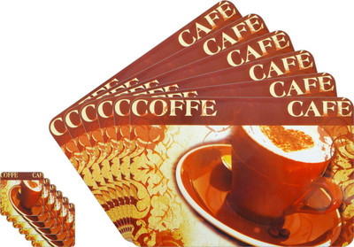 

Jay Jay Rectangular Pack of 12 Table Placemat(Orange, Brown, Yellow, PVC), Brown;orange;yellow