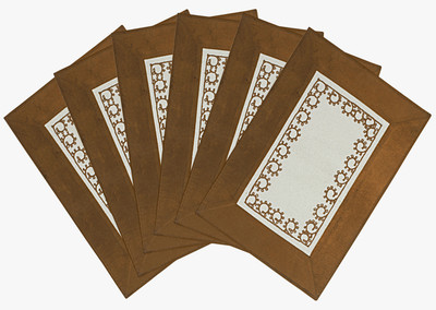 

Saral Home Rectangular Pack of 6 Table Placemat(Beige, Cotton)
