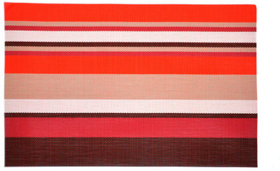 

Koncepts Rectangular Pack of 6 Table Placemat(Orange, Maroon, Polyester), Maroon;orange